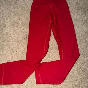 Lululemon Align High Rise Leggings Pants Dark Red Size 0